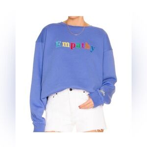Mayfair Group Empathy Always oversized crew neck sweatshirt size S/M
